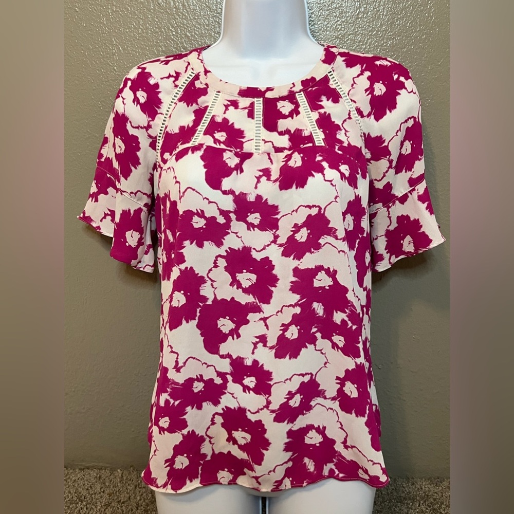 Banana Republic flower blouse